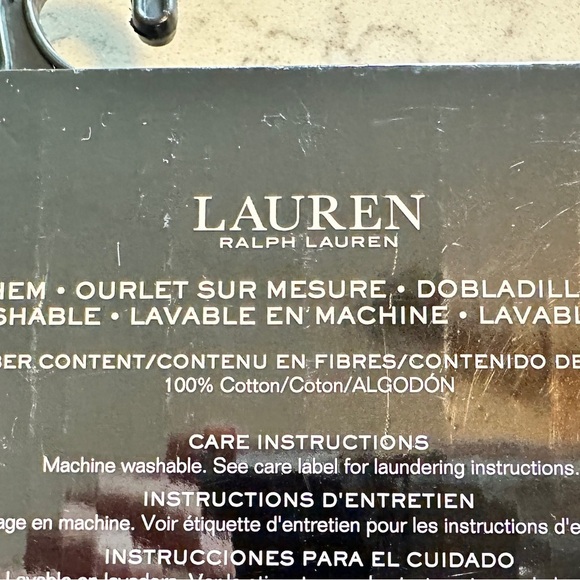 NWT - Ralph Lauren Elegant Cream/Tan/Rust flower Shower Curtain (70x72) - Picture 6 of 6